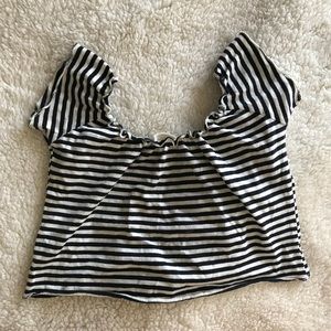 brandy melville off the shoulder crop top